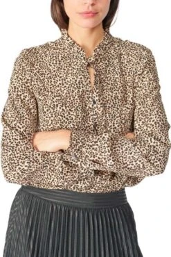 Blouse LE TEMPS DES CERISES SUSAN Léopard -Femme Mode Vêtements Magasin tdc fsusan 0117 leopard 2