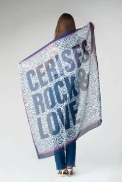 Foulard LE TEMPS DES CERISES VIPENE Purple