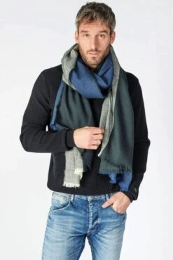 Echarpe Tarol LE TEMPS DES CERISES Bleu Marine