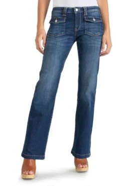 Jean LE TEMPS DES CERISES FLARE FOUR Bleu -Femme Mode Vêtements Magasin tdc jffour00w1174 1