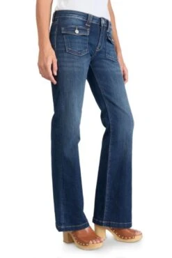 Jean LE TEMPS DES CERISES FLARE FOUR Bleu -Femme Mode Vêtements Magasin tdc jffour00w1174 3