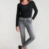 Jean LE TEMPS DES CERISES JARRY PULP SLIM Grey -Femme Mode Vêtements Magasin tdc jfjarry0w5069 3003 grey 1