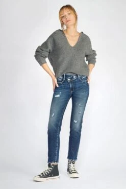 Jean LE TEMPS DES CERISES ZEP Destroy -Femme Mode Vêtements Magasin tdc jfzep000w1384 6