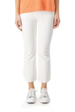 Jean TEDDY SMITH CROPPED BC Blanc