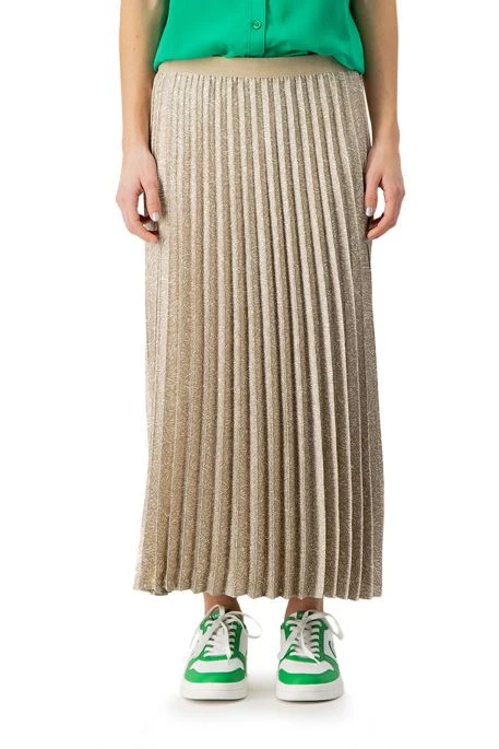 Jupe Longue TEDDY SMITH PLISSA Doré 5 Jupe Longue TEDDY SMITH PLISSA Doré – Image 3