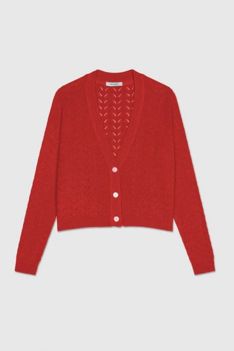 Gilet TEDDY SMITH BONNIE Rouge Groseille 3 Gilet TEDDY SMITH BONNIE Rouge Groseille