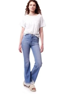 Jeans TEDDY SMITH FLARE TiE AND DYE Frip -Femme Mode Vêtements Magasin teddy smith 22560 1