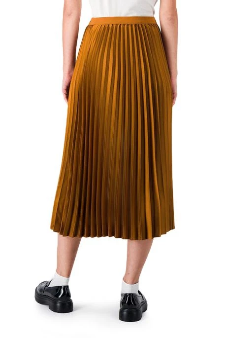 Jupe Longue TEDDY SMITH PLISSA Camel 3 Jupe Longue TEDDY SMITH PLISSA Camel