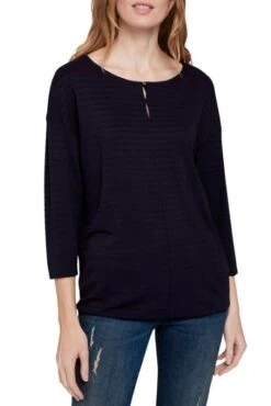 Tee Shirt TOM TAILOR RAYE Marine 7 Tee Shirt TOM TAILOR RAYE Marine -Femme Mode Vêtements Magasin tom tailor 22066 1