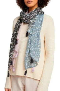 Echarpe TOM TAILOR Sky Captain Blue -Femme Mode Vêtements Magasin tom tailor 22869 1