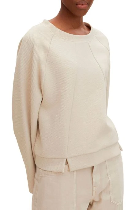 Sweat TOM TAILOR Light Cashew Beige 4 Sweat TOM TAILOR Light Cashew Beige – Image 2