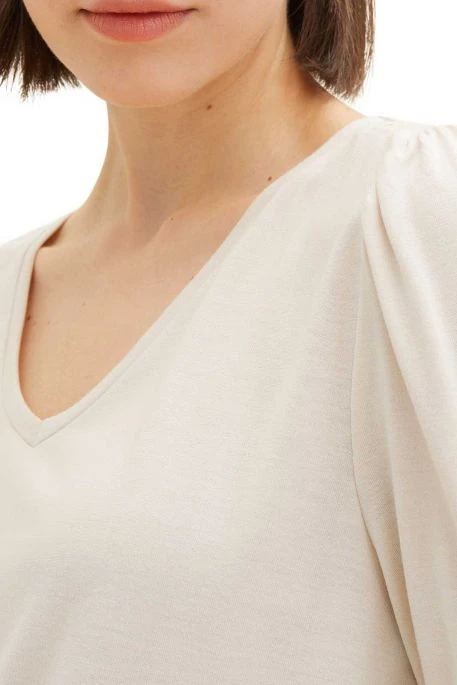 Tee Shirt TOM TAILOR Sand Stone Beige 5 Tee Shirt TOM TAILOR Sand Stone Beige – Image 3