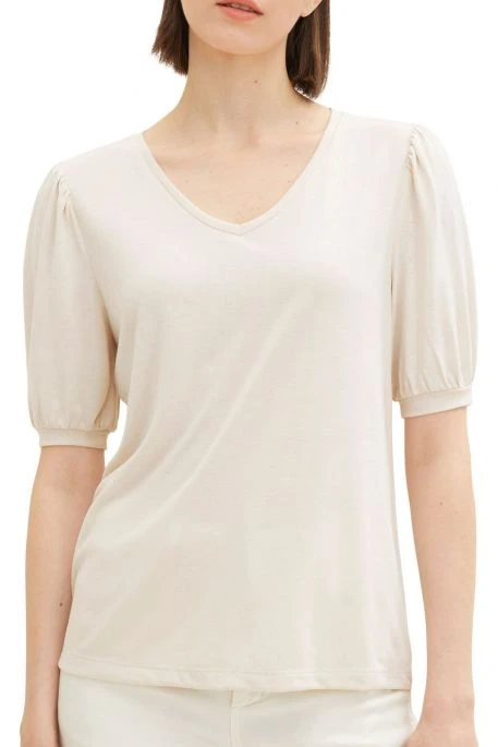 Tee Shirt TOM TAILOR Sand Stone Beige 6 Tee Shirt TOM TAILOR Sand Stone Beige – Image 4