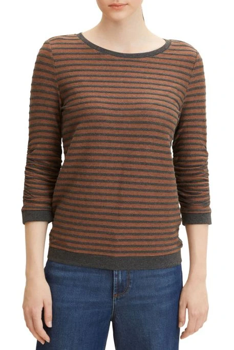 Sweat Rayé TOM TAILOR Grey 4 Sweat Rayé TOM TAILOR Grey – Image 2