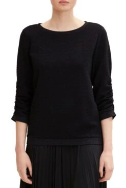 Sweat TOM TAILOR New Shale Grey Melange 6 Sweat TOM TAILOR New Shale Grey Melange -Femme Mode Vêtements Magasin tt 23630 1