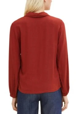 Chemisier TOM TAILOR Dark Maroon Red Melange