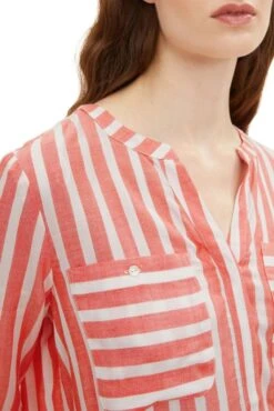 Chemise TOM TAILOR Red Vertical Stripe 7 Chemise TOM TAILOR Red Vertical Stripe -Femme Mode Vêtements Magasin tt 24300 3