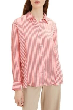 Chemise TOM TAILOR RAYE Red