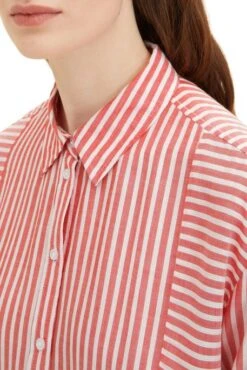 Chemise TOM TAILOR RAYE Red 7 Chemise TOM TAILOR RAYE Red -Femme Mode Vêtements Magasin tt 24309 4