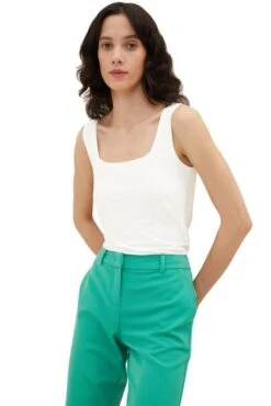 Débardeur TOM TAILOR Whister White -Femme Mode Vêtements Magasin tt 24819 3