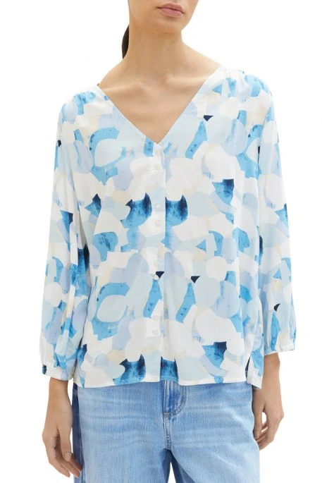 Chemisier TOM TAILOR Blue 3 Chemisier TOM TAILOR Blue