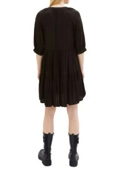 Robe TOM TAILOR Black 9 Robe TOM TAILOR Black -Femme Mode Vêtements Magasin tt 24828 2