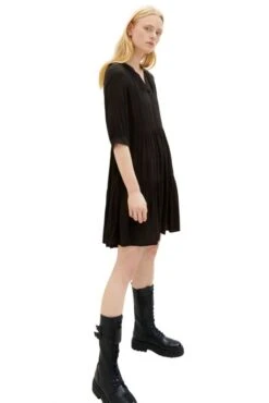 Robe TOM TAILOR Black 7 Robe TOM TAILOR Black -Femme Mode Vêtements Magasin tt 24828 3