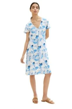 Robe TOM TAILOR IMPRIME FLEURI Blue
