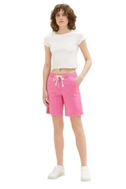 Short TOM TAILOR Pink 9 Short TOM TAILOR Pink -Femme Mode Vêtements Magasin tt 24880 3