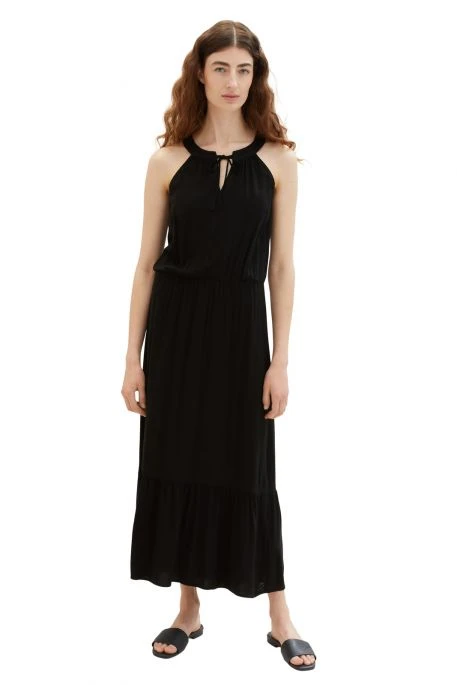 Robe Longue TOM TAILOR Deep Black 7 Robe Longue TOM TAILOR Deep Black – Image 5