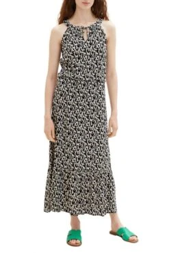 Robe Longue TOM TAILOR Black -Femme Mode Vêtements Magasin tt 24963 1