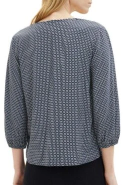 Chemise TOM TAILOR GEOMETRIQUE Navy -Femme Mode Vêtements Magasin tt 25167 2