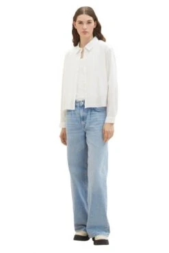 Chemisier TOM TAILOR White 9 Chemisier TOM TAILOR White -Femme Mode Vêtements Magasin tt 25323 3