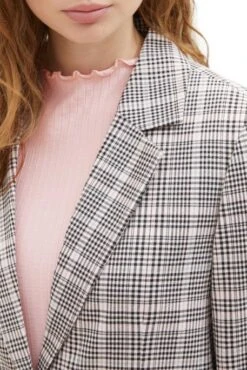 Blazer TOM TAILOR Rose Grey Check -Femme Mode Vêtements Magasin tt 25369 4