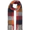 Echarpe TOM TAILOR Orange Check -Femme Mode Vêtements Magasin tt 25469 2