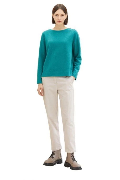 Sweat Femme TOM TAILOR Green 3 Sweat Femme TOM TAILOR Green