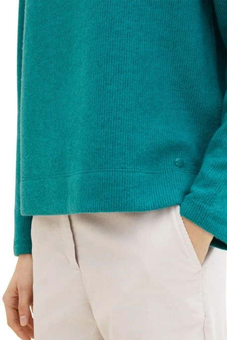 Sweat Femme TOM TAILOR Green 4 Sweat Femme TOM TAILOR Green – Image 2