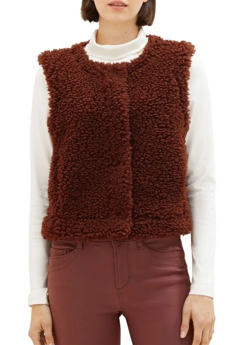 Gilet Femme TOM TAILOR Raisin 3 Gilet Femme TOM TAILOR Raisin