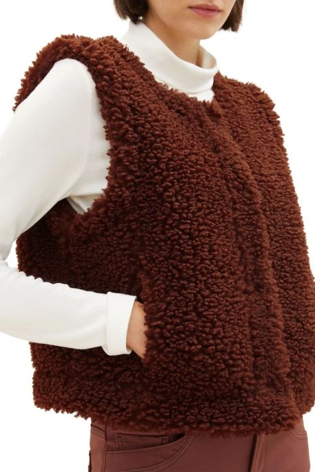 Gilet Femme TOM TAILOR Raisin 4 Gilet Femme TOM TAILOR Raisin – Image 2