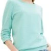 SWEAT TOM TAILOR Turquoise 2 SWEAT TOM TAILOR Turquoise -Femme Mode Vêtements Magasin tt 26177 1