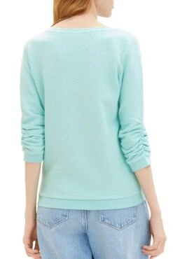 SWEAT TOM TAILOR Turquoise -Femme Mode Vêtements Magasin tt 26177 2