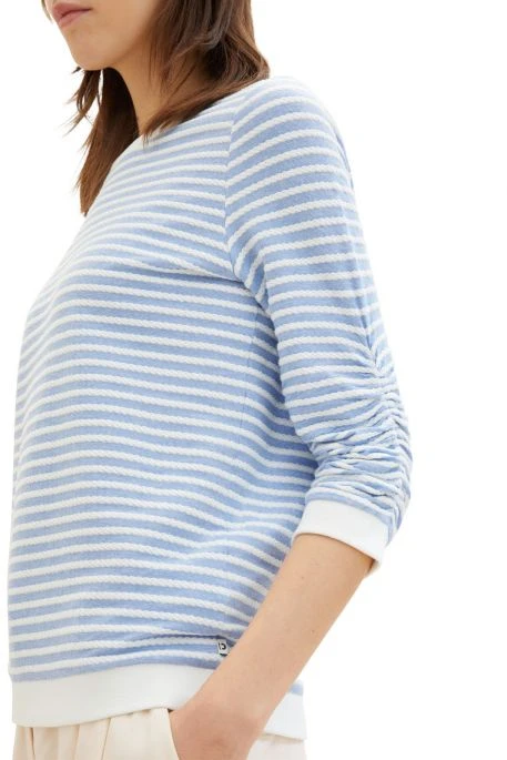 Sweat TOM TAILOR MidBlue Stripe 4 Sweat TOM TAILOR MidBlue Stripe – Image 2