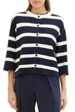 Gilet TOM TAILOR Navy Stripe 9 Gilet TOM TAILOR Navy Stripe -Femme Mode Vêtements Magasin tt 26488 1