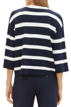 Gilet TOM TAILOR Navy Stripe 8 Gilet TOM TAILOR Navy Stripe -Femme Mode Vêtements Magasin tt 26488 2