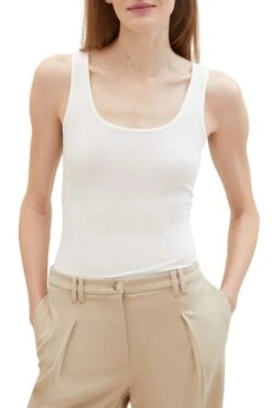Débardeur TOM TAILOR Whisper White -Femme Mode Vêtements Magasin tt 26729 1