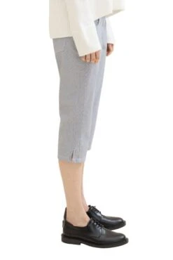 Pantacourt TOM TAILOR Navy Stripe -Femme Mode Vêtements Magasin tt 26837 2