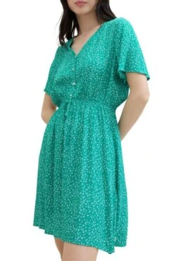 Robe TOM TAILOR Green Print 9 Robe TOM TAILOR Green Print -Femme Mode Vêtements Magasin tt 26879 1