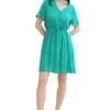 Robe TOM TAILOR Green Print 1 Robe TOM TAILOR Green Print -Femme Mode Vêtements Magasin tt 26879 4