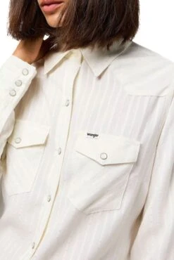Chemise WRANGLER WESTERN White 9 Chemise WRANGLER WESTERN White -Femme Mode Vêtements Magasin wrangler 112350290 5