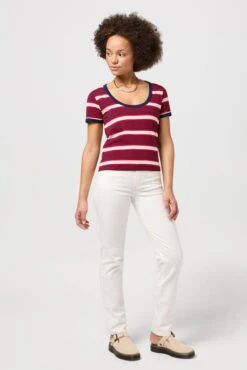 Tee Shirt WRANGLER SCOOP Red -Femme Mode Vêtements Magasin wrangler 112350311 1